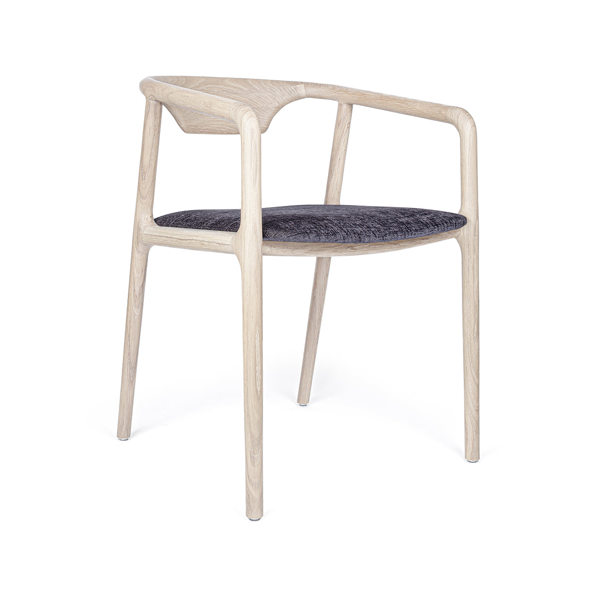 Chaise avec dossier, chêne, aspect naturel