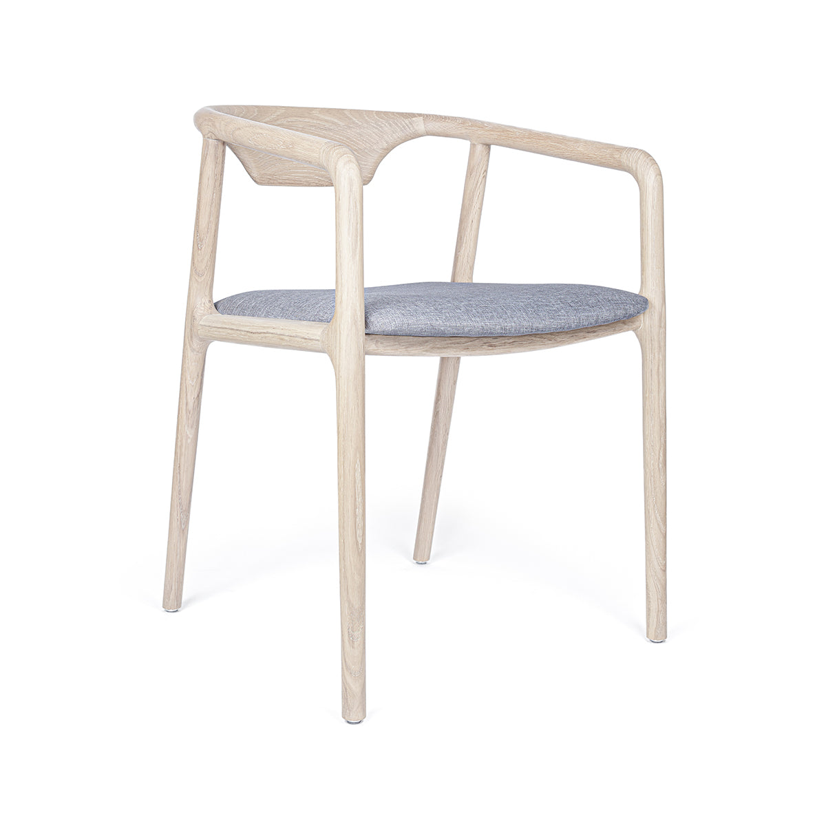 Chaise avec dossier, chêne, aspect naturel