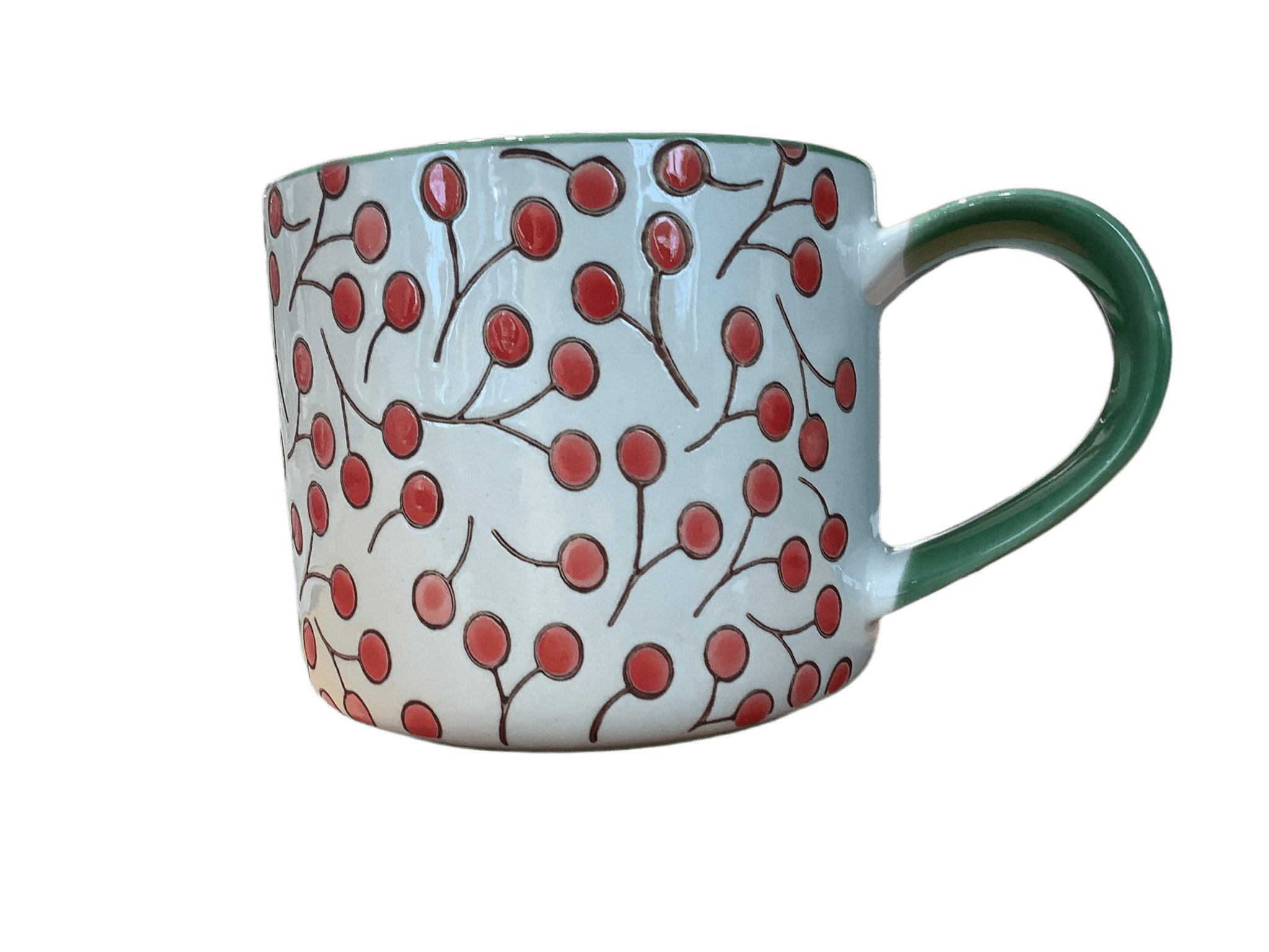 Tasse, rote Beeren - Anton Doll Holzmanufaktur