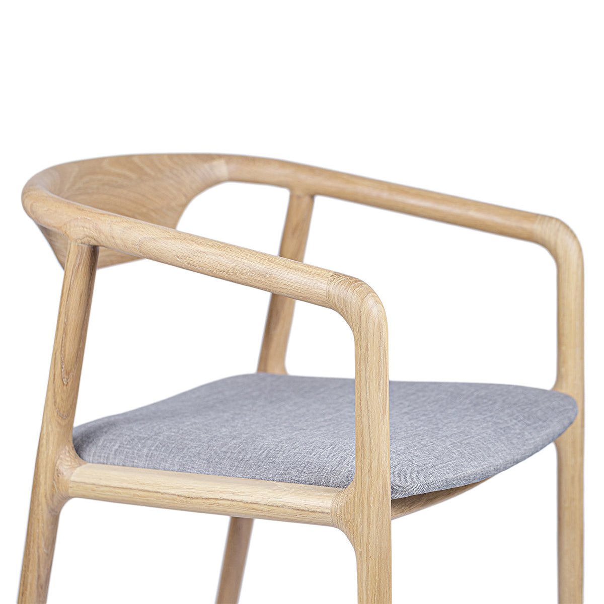 Stuhl mit Lehne, Eiche Honigoptik