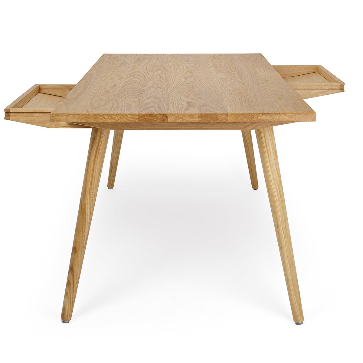 NIKKLAS table with drawers in oak wood – natural elegance – Anton