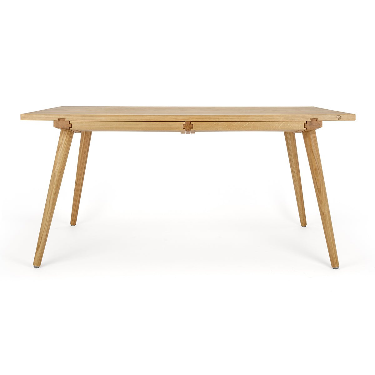 Klassisch-zeitloser Eichenholztisch mit Schubladen »Nikklas« in Honigoptik